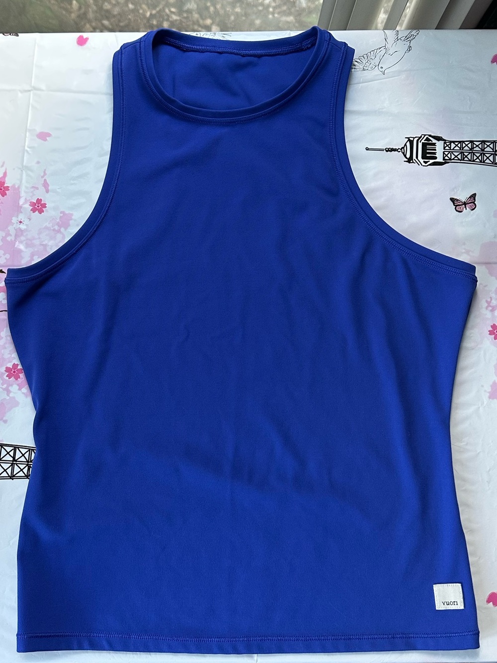 Vuori Women’s Royal Blue racerback tank top, size XS, EUC